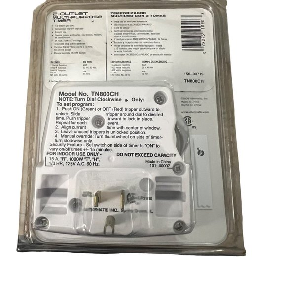 Intermatic‎ 2 Outlet Multi-Purpose Timers Vintage - Picture 4 of 6